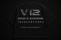 V12 IGNITION ORDER T-SHIRT  BLACK