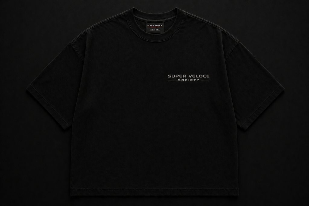 V12 IGNITION ORDER T-SHIRT  BLACK